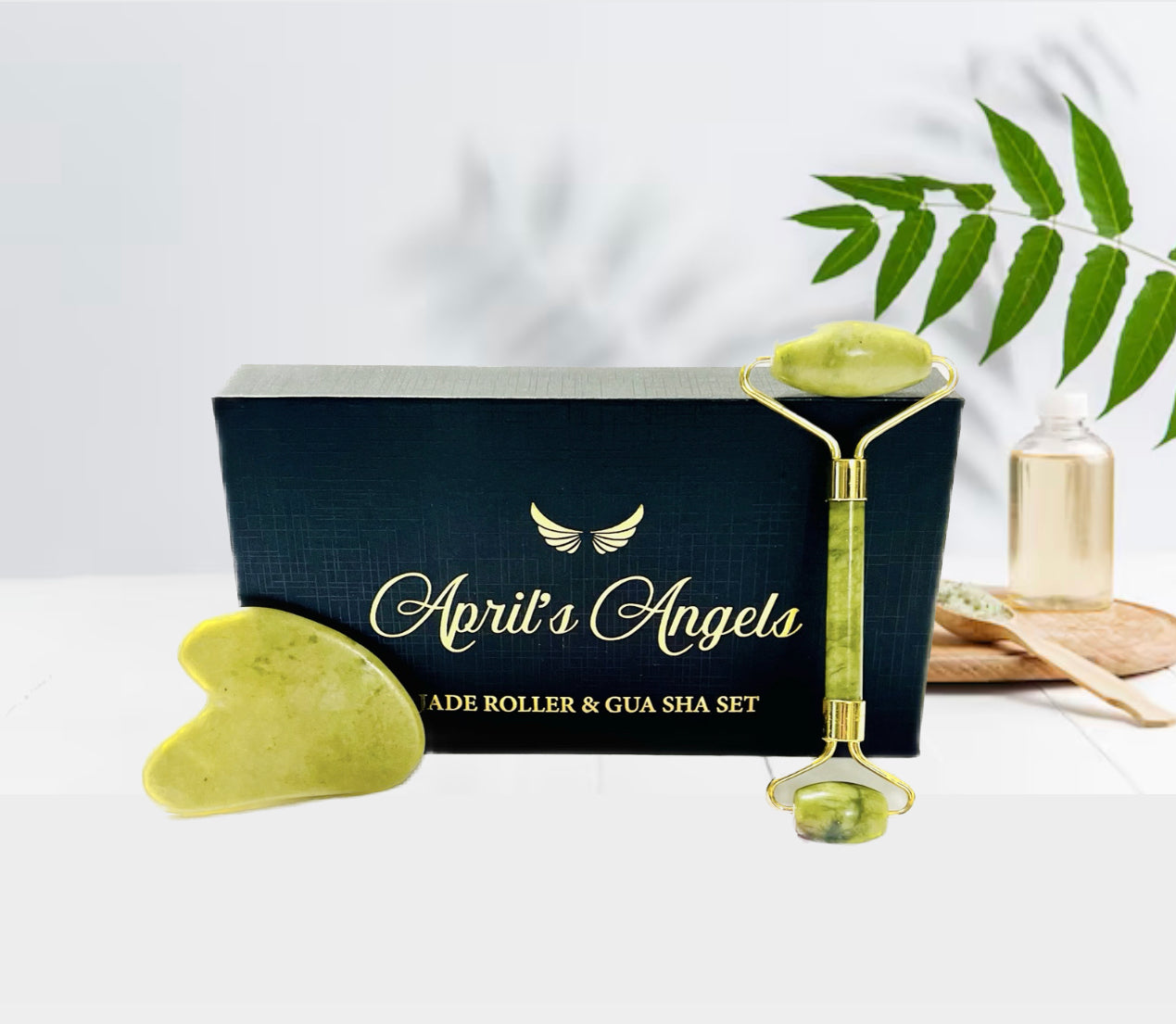 GENUINE JADE ROLLER & GUA-SHA