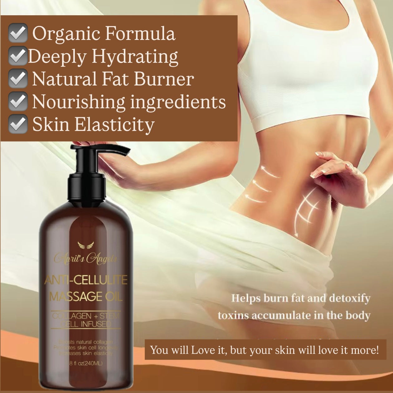 ORGANIC ANTI-CELLULITE MASSAGE OIL