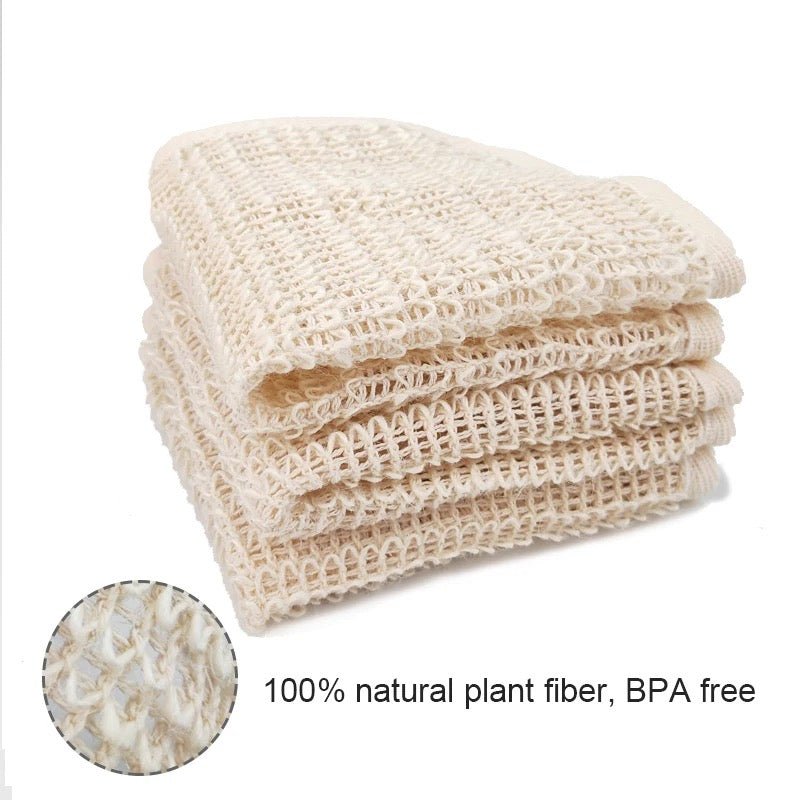 EXFOLIATING DRY BRUSH & SISAL WASHCLOTHES BUNDLE (2 PCS)