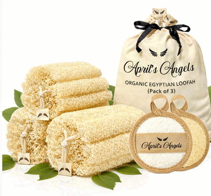100% EGYPTIAN LOOFAH (set of 3)