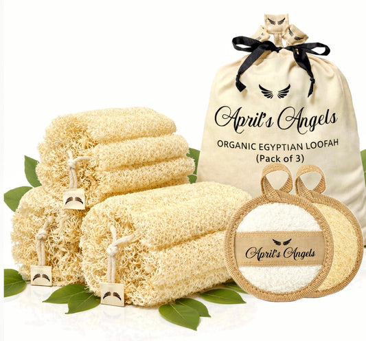 100% EGYPTIAN LOOFAH (set of 3)