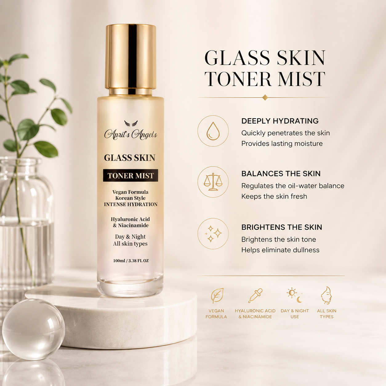 APRIL’S ANGELS GLASS SKIN TONER MIST
