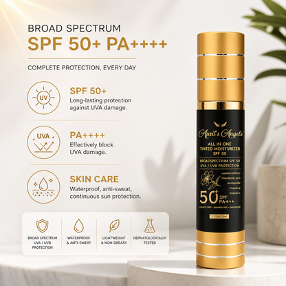 ALL IN 1 VEGAN UNIVERSAL TINTED MOISTURIZER SUNSCREEN SPF 50