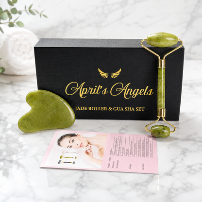 GENUINE JADE ROLLER & GUA-SHA