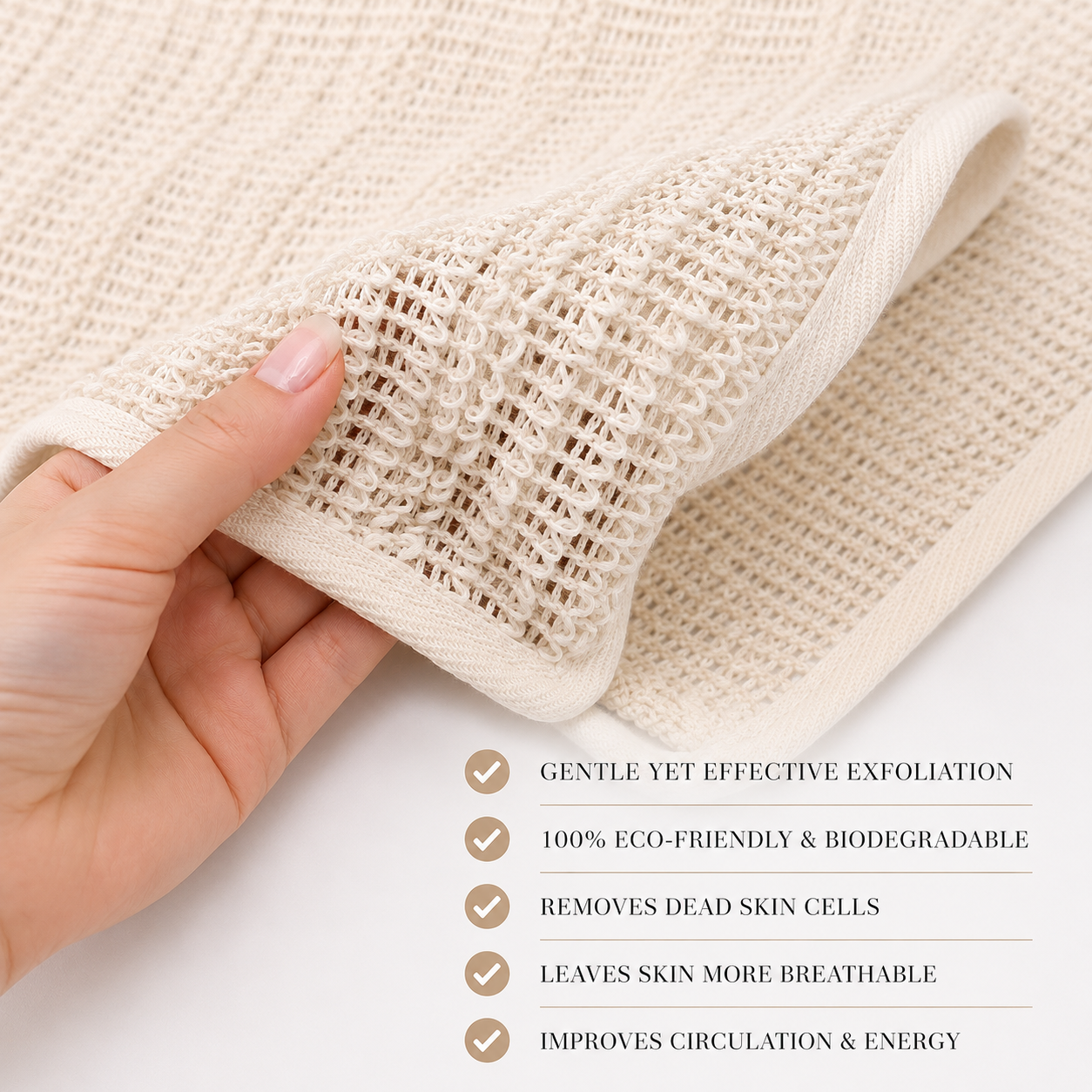 ORGANIC SISAL WASHCLOTH (3 Pcs)