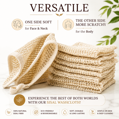 ORGANIC SISAL WASHCLOTH (3 Pcs)