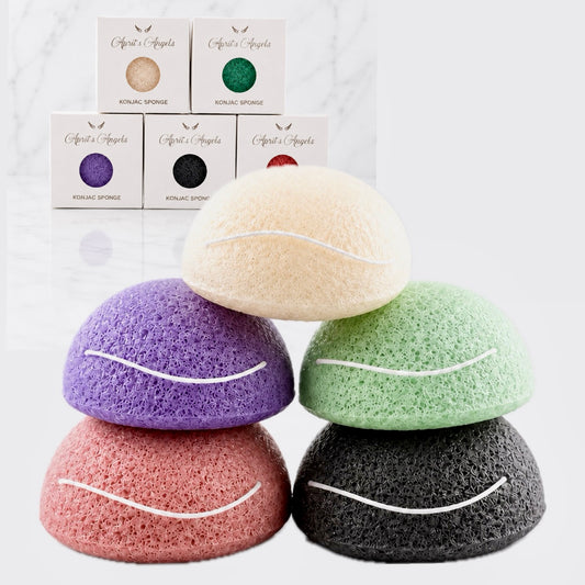 Organic Face Konjac Sponge (5 pcs)