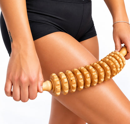 Curved Wood Massage Roller