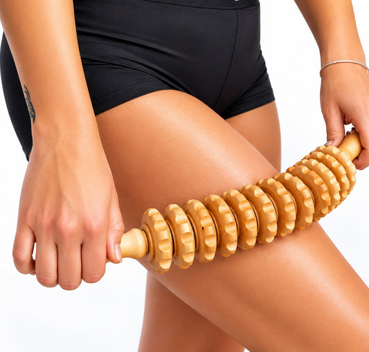 Curved Wood Massage Roller