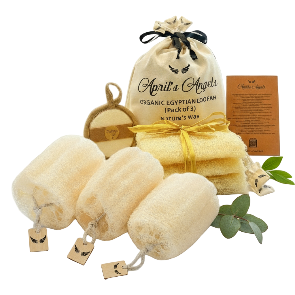 100% EGYPTIAN LOOFAH (set of 3)
