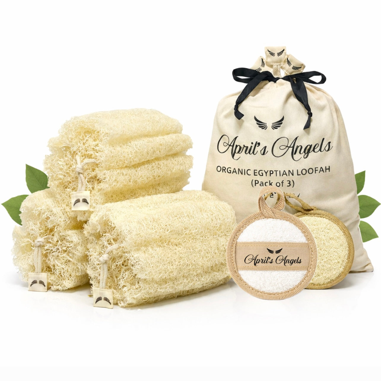 100% EGYPTIAN LOOFAH (set of 3)