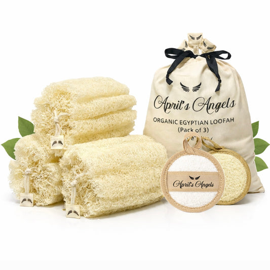 100% EGYPTIAN LOOFAH (set of 3)
