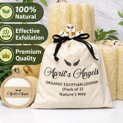 100% EGYPTIAN LOOFAH (set of 3)