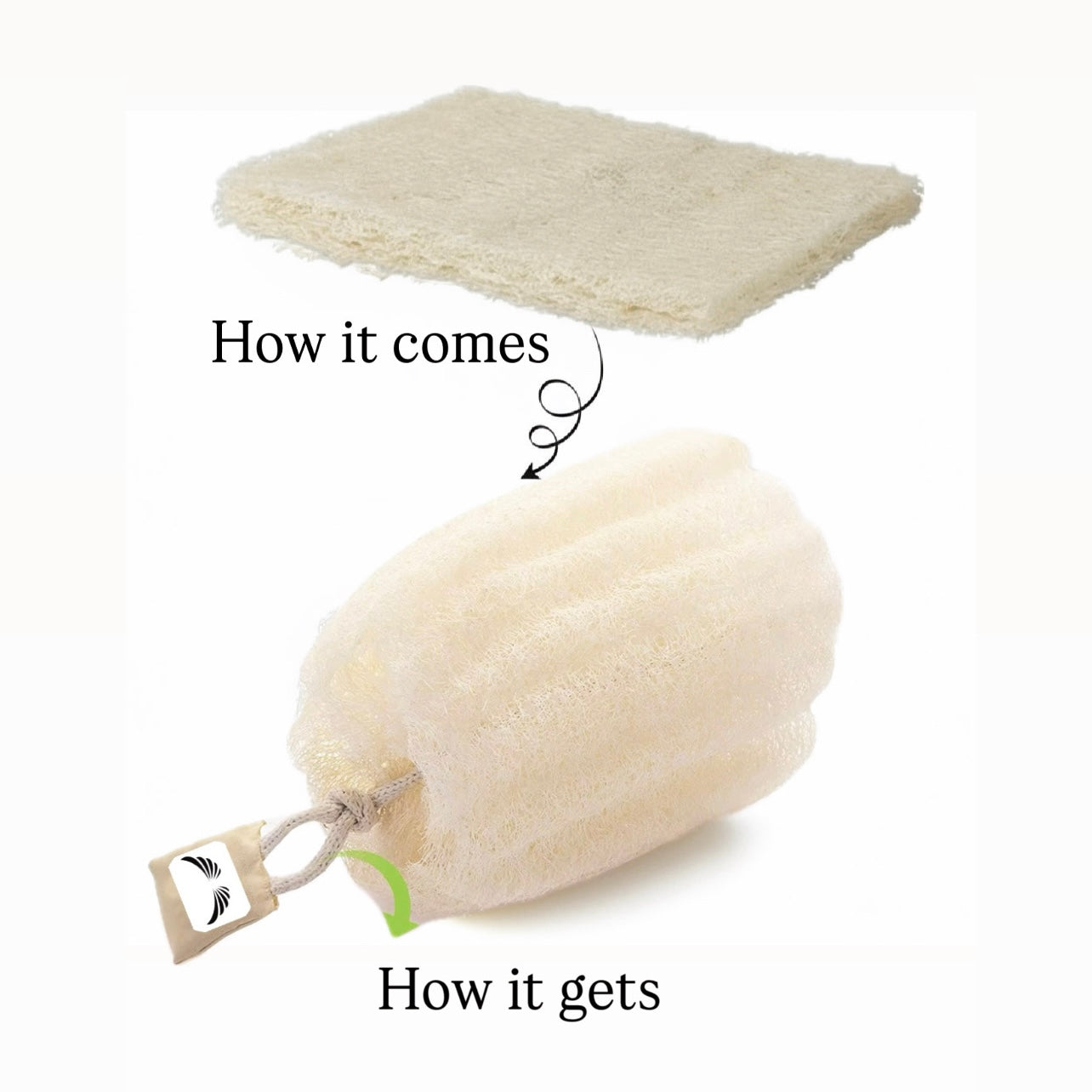 100% EGYPTIAN LOOFAH (set of 3)