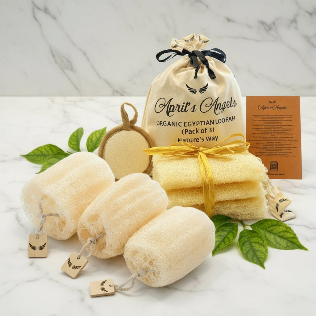 100% EGYPTIAN LOOFAH (set of 3)