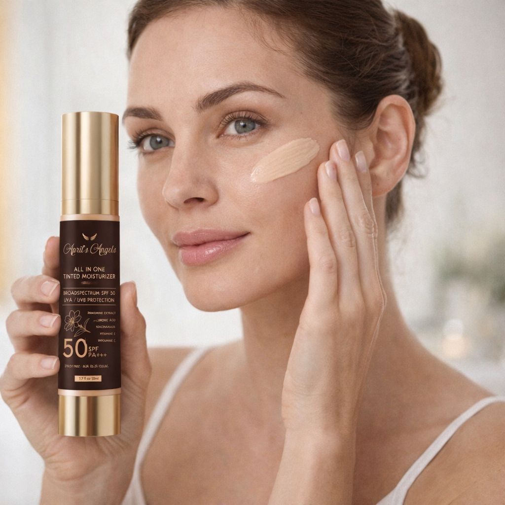 ALL IN 1 VEGAN UNIVERSAL TINTED MOISTURIZER SUNSCREEN SPF 50
