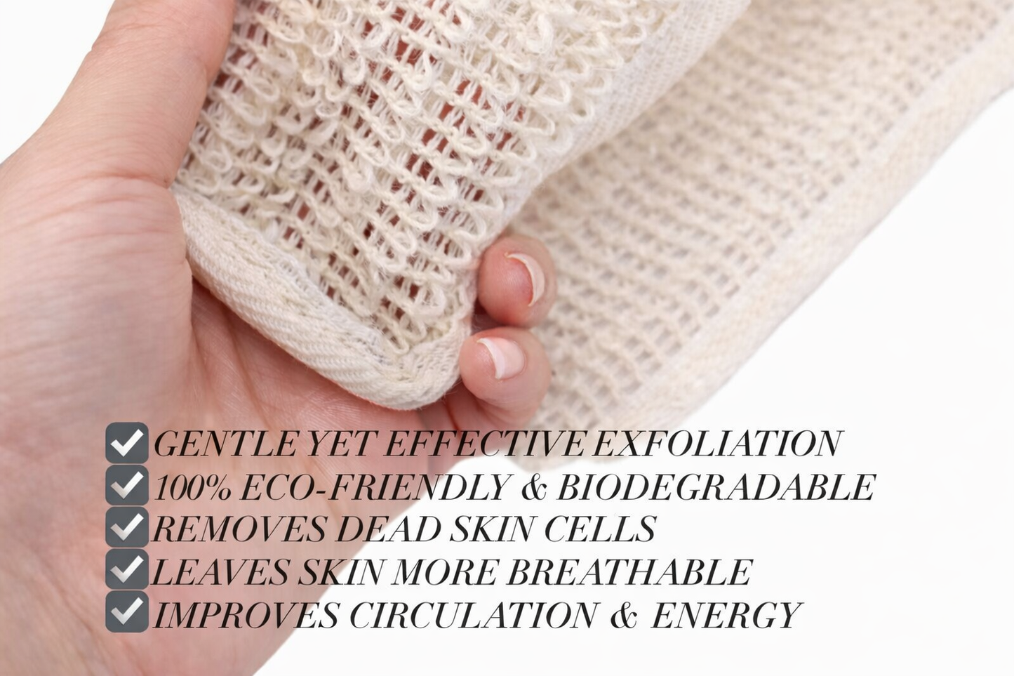 ORGANIC SISAL WASHCLOTH (3 Pcs)