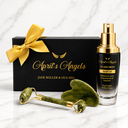 GLASS SKIN SERUM | JADE ROLLER & GUA-SHA BUNDLE