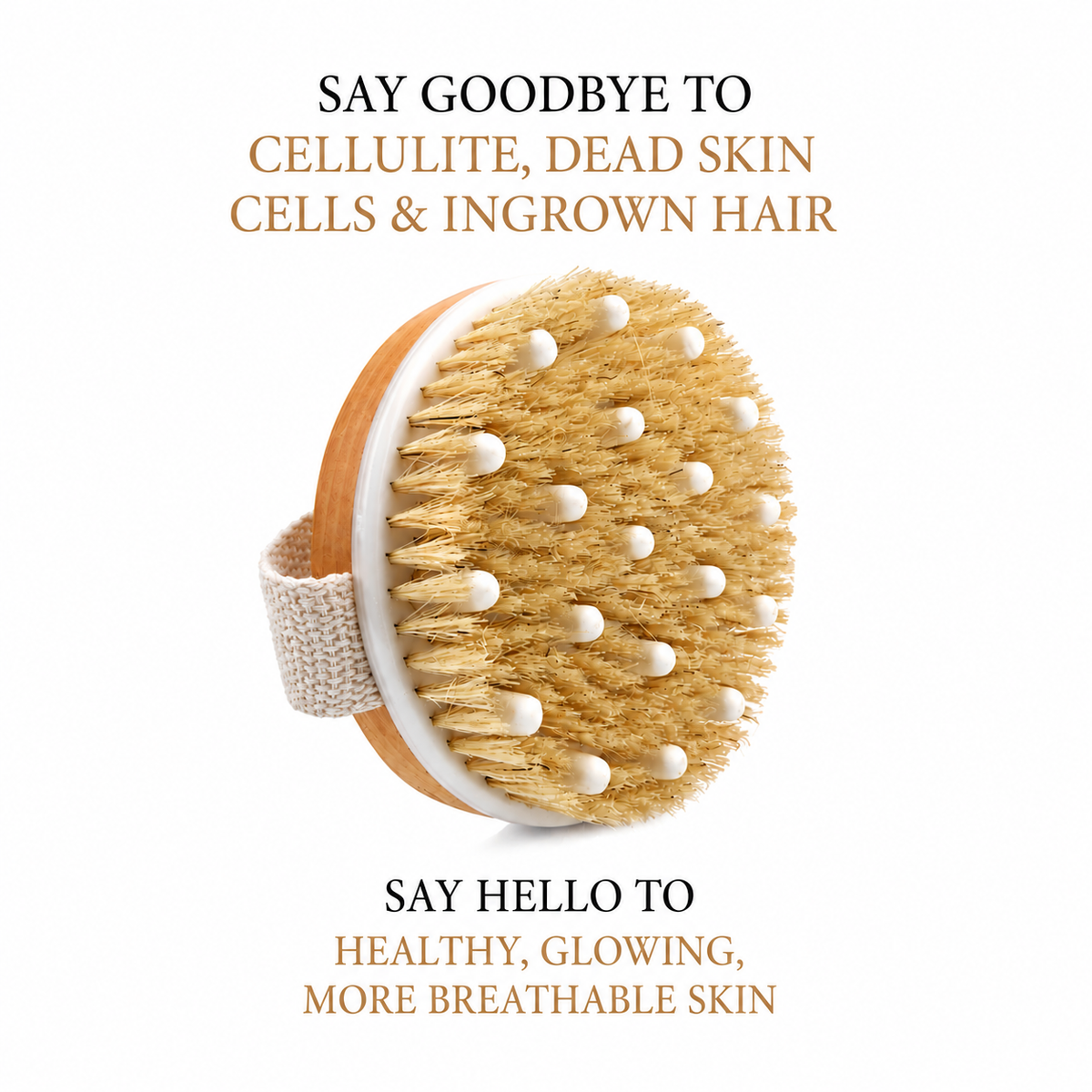 ANTI-CELLULITE MASSAGE OIL & EXFOLIATING DRY BRUSH BUNDLE