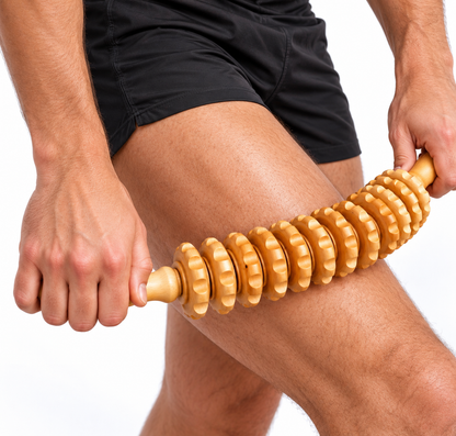 Curved Wood Massage Roller